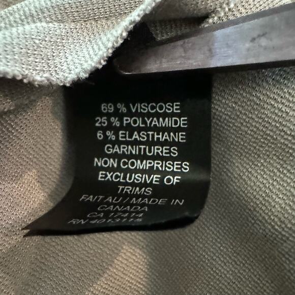 Marie Saint Pierre Skinny Pants Pull On Elastic Waist Ankle Zip Pant Gray Size 1 - Picture 10 of 10